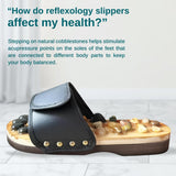 Acupressure Massage Slippers with Earth Stone (Men 8-9.5/Women 9.5-11)