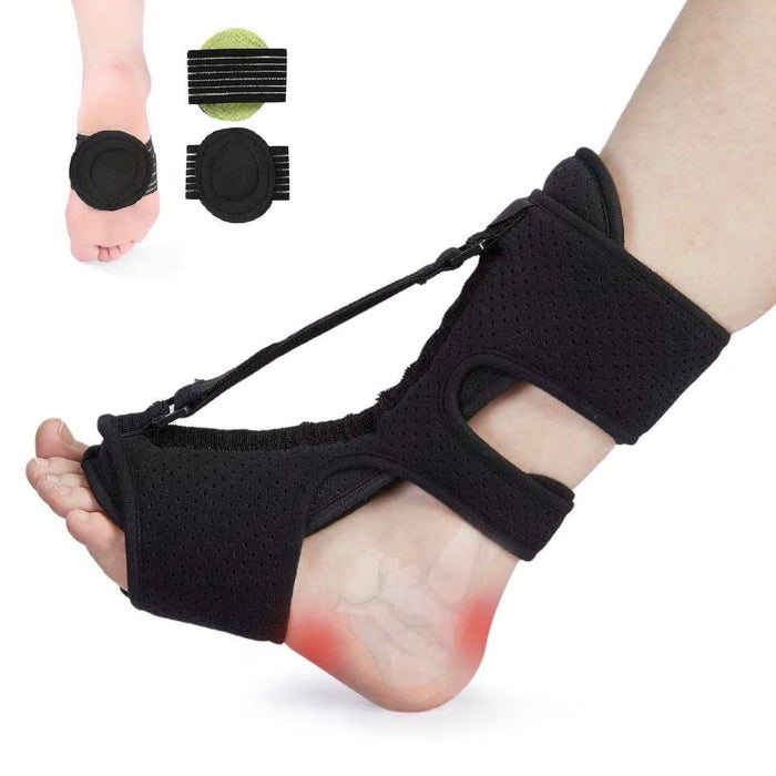 DIKIVIS Plantar Fasciitis Night Splint,Plantar Fasciitis Brace for Plantar Fasciitis Relief,Double Effect Plantar Fasciitis Relief, Night Splint for Heel Pain Suitable for Men and Women,Black