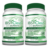 IBS Clear™ - 100% Natural IBS Relief with Vitamin D, Psyllium Husk,, Fennel - 360 Capsules - 2 Bottle