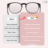 GIBLOGO Stylish 6 Pack Reading Glasses for Women Men - Blue Light Blocking Computer Readers - Ease Blurry Vision & Dry Eyes (6-Pack Mix 01, 2.00)