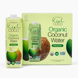 Real Coco Organic Pressed Coconut Water (6-Pack 1L), USDA Organic, No Sugar Added, Essential Electrolytes, Plant Based, NON GMO, Dairy & Soy Free