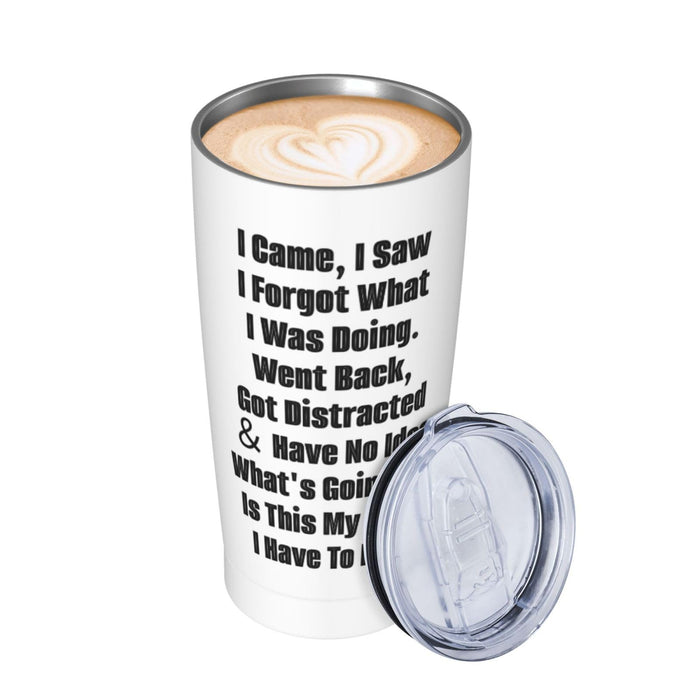 Adimidy Funny Senior Citizens I Came I Saw I Forgot What I Was Doing Tumbler - Funny Sarcastic gifts for Old People Elderly Mom Grandma For Mothers Day Gifts White 20 OZ tumbler