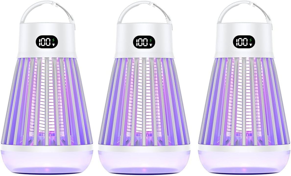 Zappify Zapper 2.0 3 Pack Portable Bug Zapper, Indoor & Outdoor, Cordl