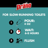 Drano Max Build Up Remover Drain Clog Remover and Cleaner, Great for Clog Prevention, Commercial Line, 60 oz