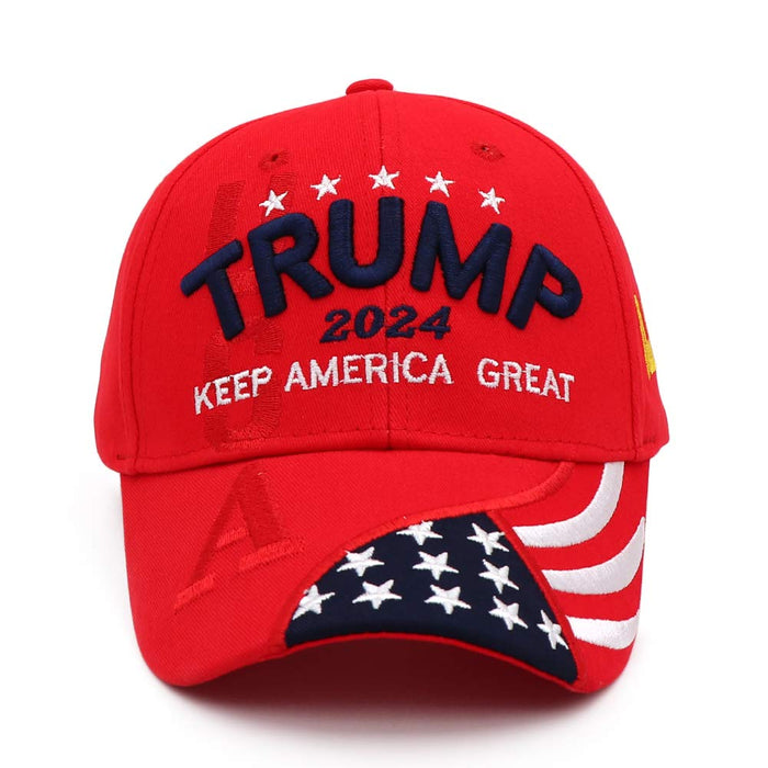 MAGA Hat Trump Hat 2024 Embroidered Make America Great Again Donald Trump Slogan Adjustable Camo Baseball Cap for Woman Men