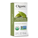 Cliganic Organic Cardamom Essential Oil - 100% Pure Natural for Aromatherapy Diffuser | Non-GMO Verified