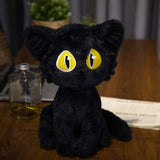 Seaehey Black Cat Plush Toy Dajiin Doll Figure Anime Movie Cute Stuffed Sadajiin Toys Animal Kitten Plushies Gift (Black Cat, 9.84 inches Tall)