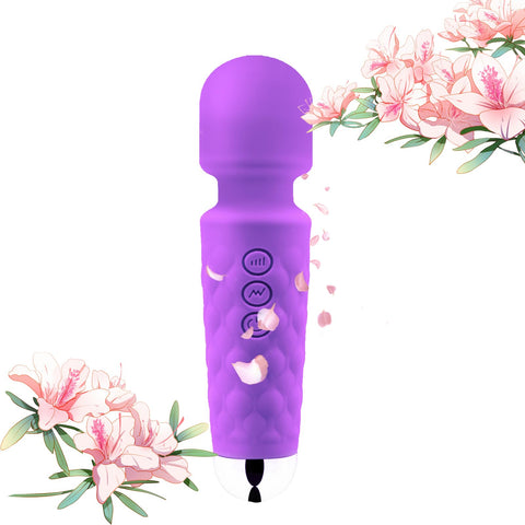 LUMIO Body Back Relaxation Massager - Mini - Travel - 9 Speeds 19 Modes - for Back - Foot - Arm Muscle Relaxation (Purple 3)