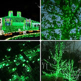 YIQU 82FT 200 LED Green Halloween Lights Christmas String Lights Outdoor Indoor Extendable Ultra Bright Green Wire Mini Lights with 8 ModesFairy Lights for Xmas Tree Holiday Party Decoration (Green)