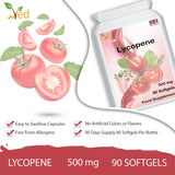 Ved Lycopene 500 mg | 90 softgel, 6 Month Supply.(Pack of 2)