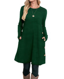 OFEEFAN Emerald Green Dress for Women Christmas Dresses for Women Winter Dress S