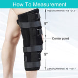 TANDCF Knee Immobilizer Secure Comfort Knee Brace & Stabilizer for Recovery,Knee Fractures,Instability, ACL,MCL,Meniscus Tear,Arthritis,Displacement & Post Surgery Recovery,Height 18.1" Universal