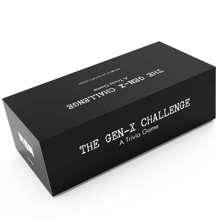FAFO GAMES The Gen-X Challenge - 80s and 90s Trivia Card Game with 600 Trivia Cards - Pop Culture Trivia Game with Movies, Music, TV Shows - Ideal for Game Night, Christmas, Birthday, or Gift
