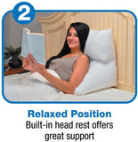 Contour Flip Pillow - 10-in-1 Rest Positions Wedge Pillow for Gentle, Plush Elevation for Back, Knees, Legs or Stomach Support Comfort & Relief - Standard Size (20 inch Width - Pillow ONLY)