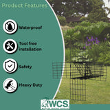 "OWDE" 3" One-Way Door Excluder –Professional Black Mesh Evictor Trap by Wildlife Control Supplies –Safe and Effective Pest Control for Commercial and Residential Use –Great for Barns, Garages & Sheds