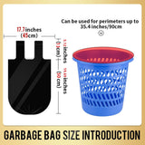 Small Trash Bags 240 Count Garbage Bags SWIHELP Waste Basket Liners for Bathroom, Kitchen,Bedroom, Office Pet Car 15 Liter Trash Can 4 Gallon