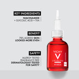 Vichy Radiance Duo - Skin Care Set with Vitamin C Serum & B3 Niacinamide Serum for Dark Spots & Wrinkles