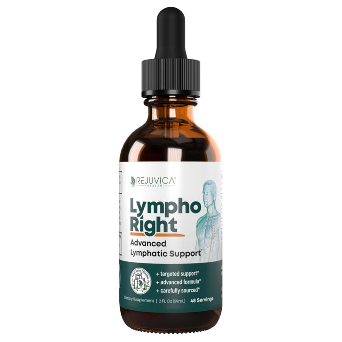 Rejuvica Health LymphoRight- Advanced Lymphatic Support Supplement - Liquid Delivery for Better Absorption - Echinacea, Elderberry, Goldenseal & More!