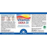 Dr. Jacob's Vitamin DEKA oil 20 ml I vitamins D3, A, E tocopherols, K2 all-trans MK-7 in pharmacopoeia quality I synergy for the immune system¹, bones², muscles³ I well bioavailable I vegetarian