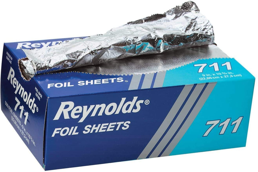 Pop-Up Interfolded Aluminum Foil Sheets in Silver, 500/Box