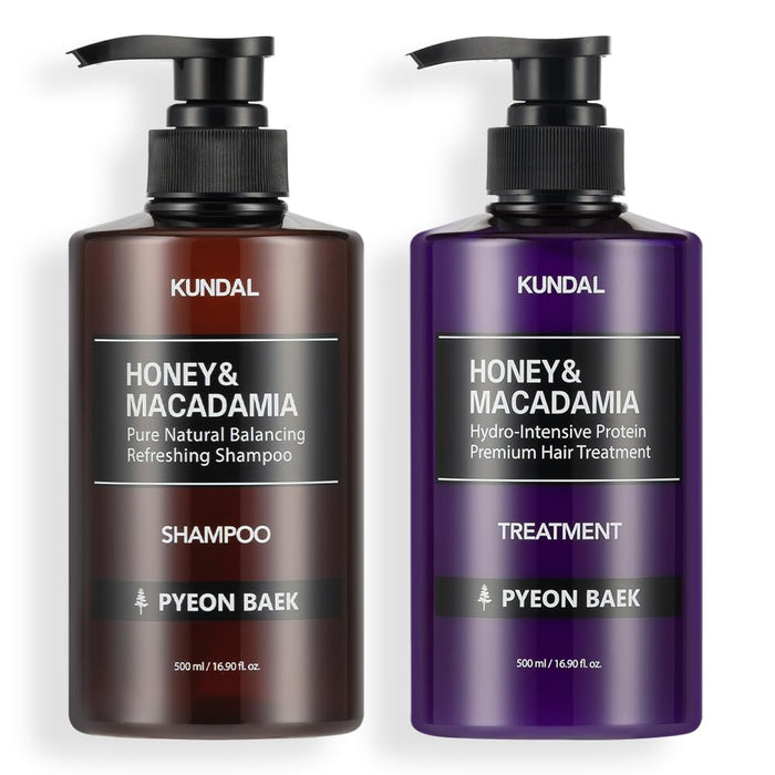 [KUNDAL Official] Kundal Premium Hair Care Special Set, Shampoo & Treatment, 16.9 fl oz (500 ml), #Pyeon Baek