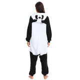 NAITOKE Adult Animal Onesie Halloween Costume Cosplay One-Piece Pajamas Women Man Teens Black