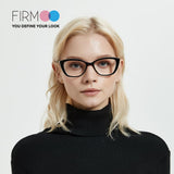 Firmoo Blue Light Blocking Glasses, Cat Eye Computer Glasses Bluelight Blocker (1.50) for Women, Vintage Cateye Eyeglasses Frame (Black Pink Frame)