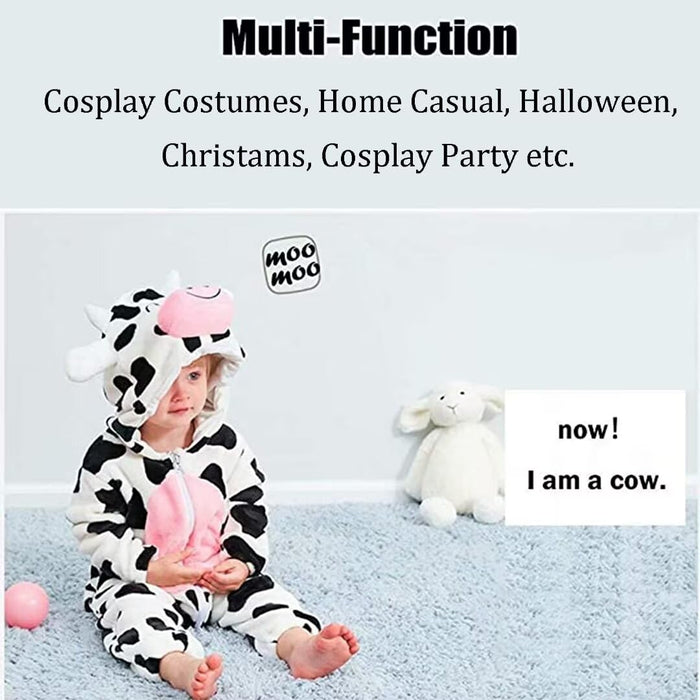 Baby Cow Costumes Unisex Toddler Outfit Halloween Dress Up Romper 30-36 Months