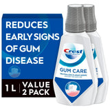 Crest Gum Care Mouthwash, Cool Wintergreen, CPC (cetylpyridinium Chloride) Antigingivitis/Antiplaque Oral Rinse 1L (33.8 fl oz), Pack of 2