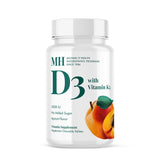 Vitamin D3 & K2 Chewable Tablets - Apricot Flavor - 90 Servings