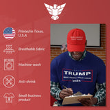 GunShowTees Make America Great Again Trump 2024 MAGA Shirt, Medium, Navy