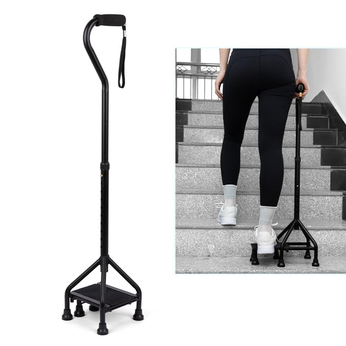 MMingo Adjustable Stair Climbing Assist Cane for Seniors, Step Stair Walking Aid, Stability Walking Sticks and Mobility on Stairs, Walk Up and Down Stairs Assist Devices, Non-Slip Stair Assist Aid