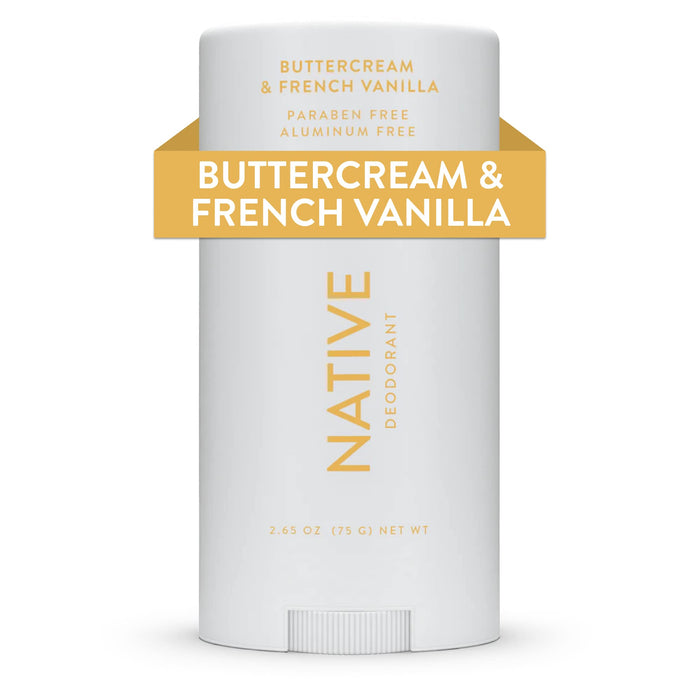 Native Deodorant Contains Naturally Derived Ingredients, 72 Hour Odor Control | Seasonal Scents for Women and Men, Aluminum Free with Baking Soda, Coconut Oil & Shea Butter | Buttercream & Vanilla