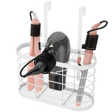 Aolldy Hair Dryer Holder 3 in 1 Hair Tool Organizer Djustable Height Wall Mounted/Cabinet Door Bathroom Organizer Under Sink for Hair Dryer, Flat Irons, Curling Wands, Hair Straighteners