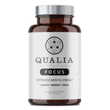 Qualia FOCUS Brain Booster Supplement | A Powerful Nootropic Designed to Deliver Sustained Mental Energy, Alertness, Concentration & Memory | With Ginkgo Biloba, L-Theanine Plus 40 ct