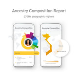 23andMe Ancestry Service - DNA Test Kit with Personalized Genetic Reports Including Ancestry Composition with 2750+ Geographic Regions, Family Tree, DNA Relative Finder and Trait Reports
