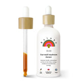 Rainbo 11:11 Multi Mushroom Tincture, Dual Extract Daily Mushroom Tincture for Comprehensive Immune Support, Lion's Mane & Turkey Tail Liquid Mushroom Supplements, Vegan, Non GMO, 100ml