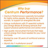 Centrum Performance - Pack of 60 - Multivitamin Tablets (Pack of 2)