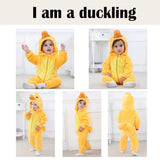 QIAONIUNIU Halloween Baby Duck Costumes Toddler Outfit Infants Cosplay Romper 2-6 Months