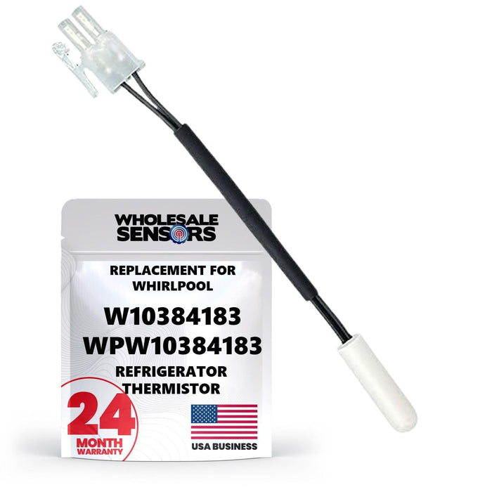 Replacement Whirlpool W10384183 WPW10384183 Refrigerator Thermistor 24 Month Warranty & USA Support