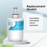 AQUA CREST DA29-00003G Refrigerator Water Filter, Replacement for Samsung DA29-00003G, DA29-00003B, DA29-00003A, Aqua-Pure Plus, HAFCU1, RFG237AARS, RS22HDHPNSR, RSG257AARS, WSS-1 (Pack of 3)