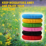 BuggyBands Mosquito Bracelets, 50 Pack Individually Wrapped, DEET Free, Natural and Waterproof Band