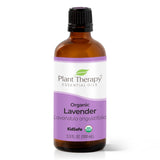 Plant Therapy Organic Lavender Essential Oil 100% Pure, USDA Certified Organic, Undiluted, Natural Aromatherapy, Therapeutic Grade 100 mL (3.3 oz)