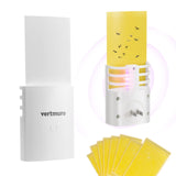 vertmuro Flying Insect Trap, Indoor Plug-in Mosquito Killer with UV Light Attractant, Flies Gnats Moths Catcher for Home, Office (1 Trap + 6 Glue Boards)
