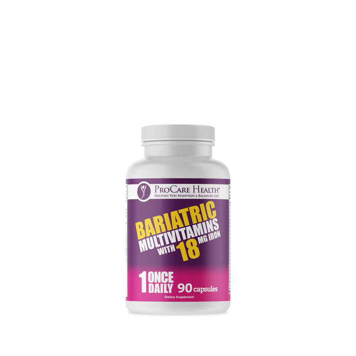 ProCare Health | Bariatric Multivitamin | Capsule | 18mg | 90 Count