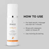 IMAGE Skincare, VITAL C Hydrating Facial Cleanser, Gentle Face Wash with Vitamin C, E and A, 6 fl oz