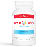 Brain Basics Opti Zinc Plus - Zinc Supplement with Quercetin, EGCG, and Copper. Immune Support Formula - 60 Tablets