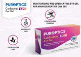 Puroptics Carbomer Eye Gel 0.2% in Single Dose Units, Protects The Cornea against The Drying out, Quick Acute Aid for The Dry Eyes, 20 x 0.6 ml Vials Preservative Free