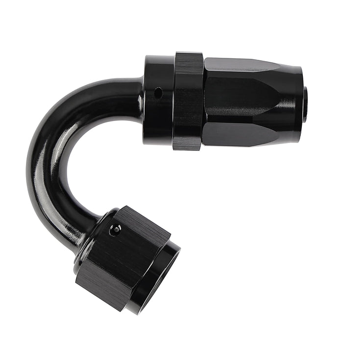 EVIL ENERGY 12AN Hose End Fitting 150 Degree Swivel for CPE Braided Fuel Hose Black