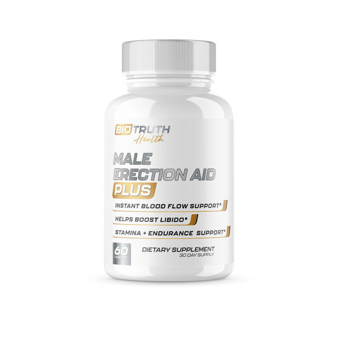 BioTruth Health | Male Erection Support Pills for Men Fast Acting Blood Flow | Grow Harder & Thicker Woodies, Thickness & Size | 19 Science Backed Ingredients | Performance Enhancing - 60 Tablets